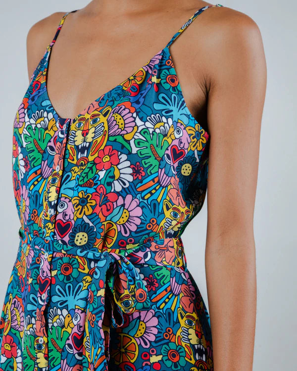 Robe Asis Percales Tutti Frutti Strap – Fraîcheur d’Été à l’État Pur