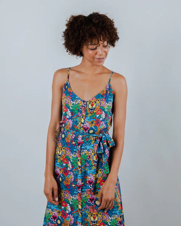 Robe Asis Percales Tutti Frutti Strap – Fraîcheur d’Été à l’État Pur