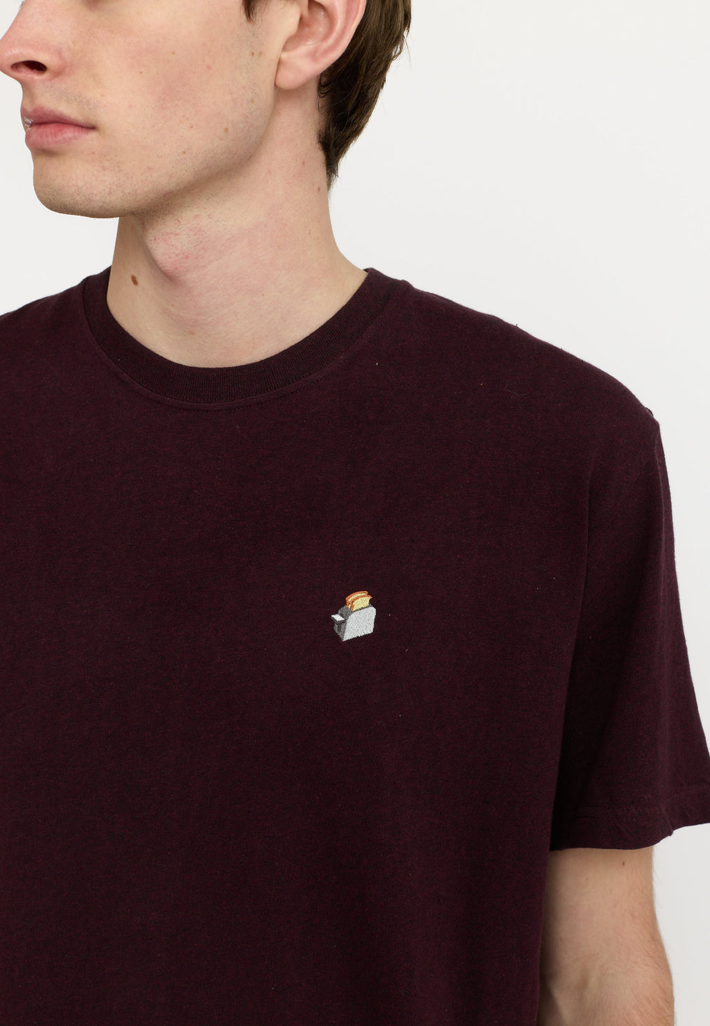 T-Shirt TOA Burgundy – Élégance décontractée en coton bio