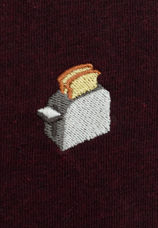 T-Shirt TOA Burgundy – Élégance décontractée en coton bio