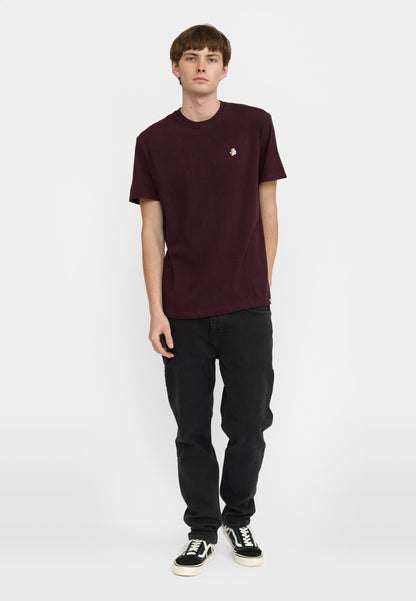 T-Shirt TOA Burgundy – Élégance décontractée en coton bio