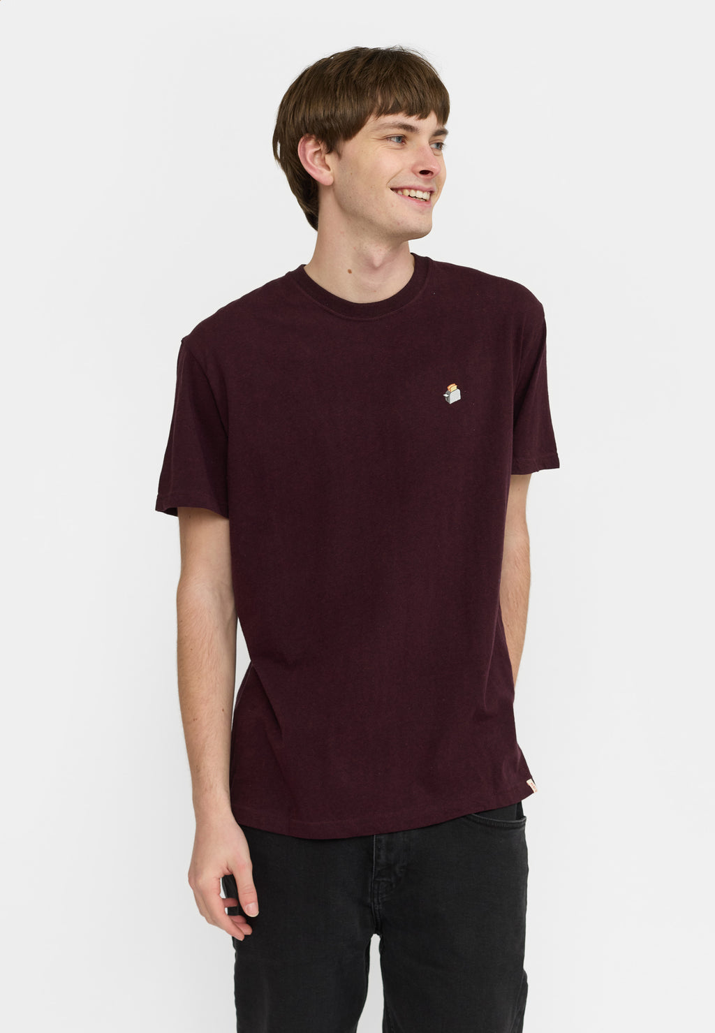 T-Shirt TOA Burgundy – Élégance décontractée en coton bio