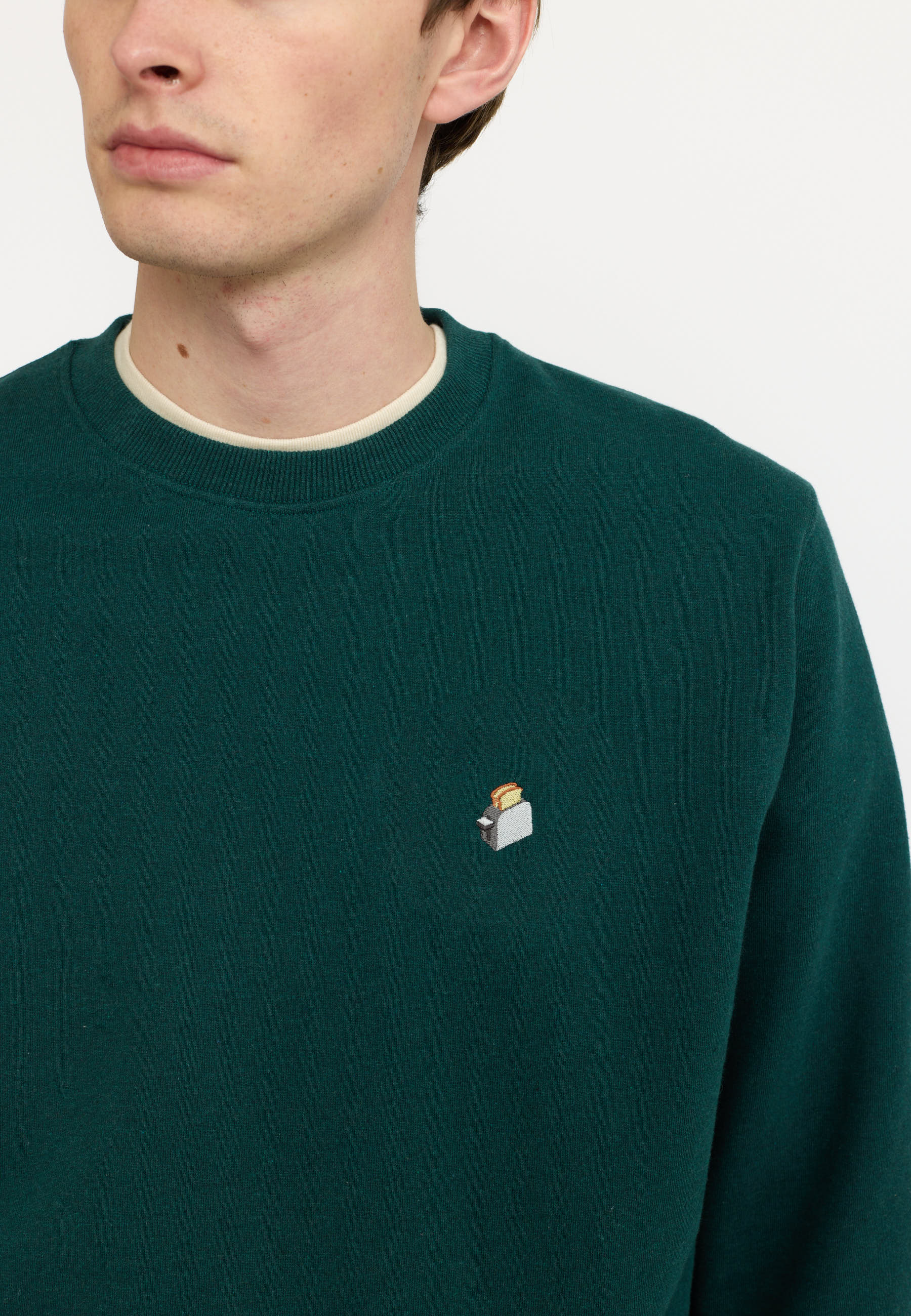 Sweatshirt Application TOA Darkpetrol – Le crewneck bio qui fait la différence