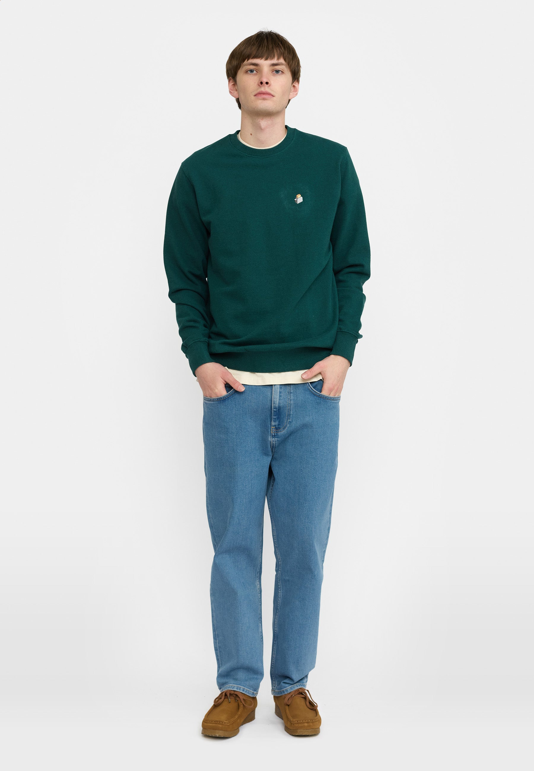 Sweatshirt Application TOA Darkpetrol – Le crewneck bio qui fait la différence