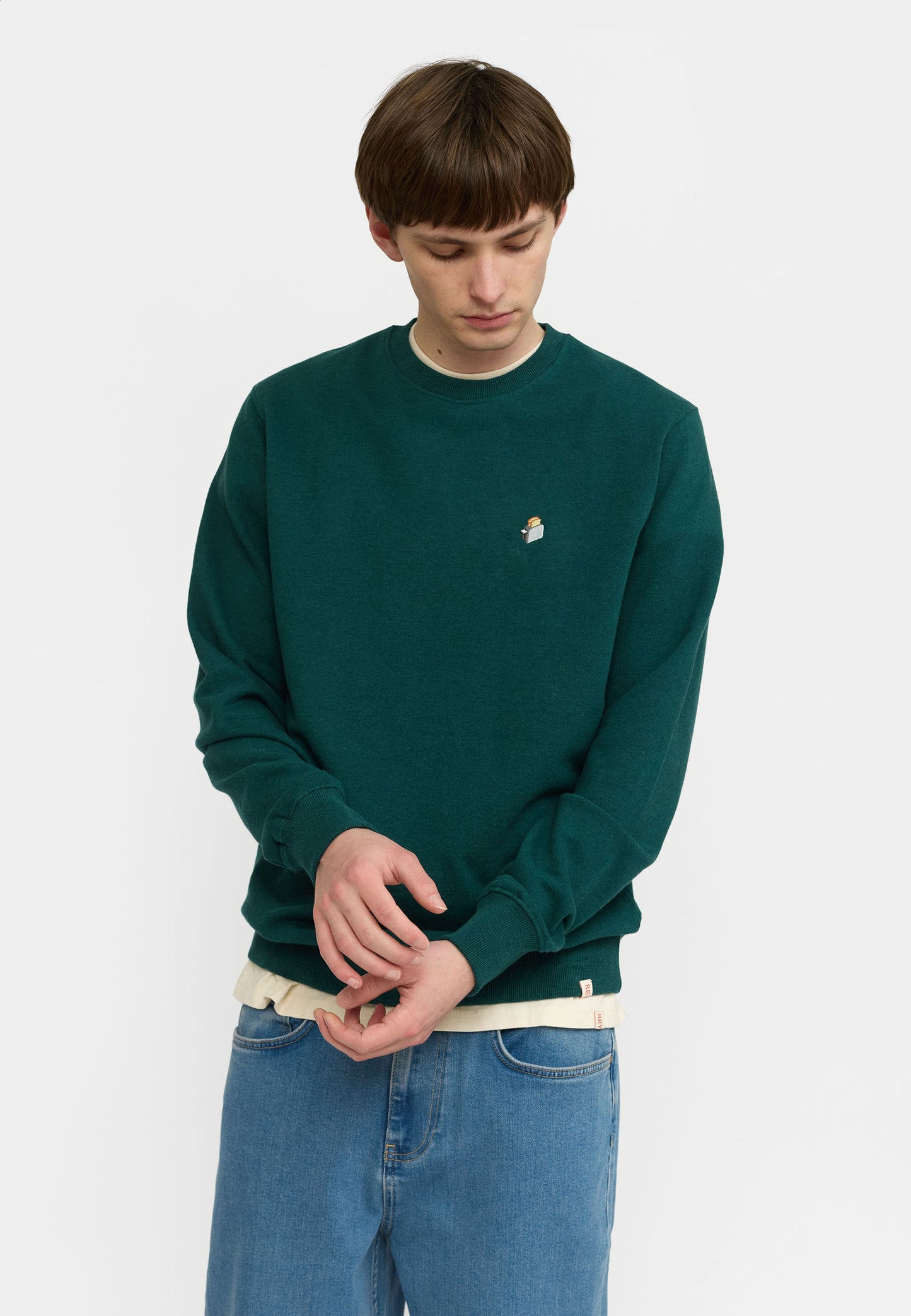 Sweatshirt Application TOA Darkpetrol – Le crewneck bio qui fait la différence
