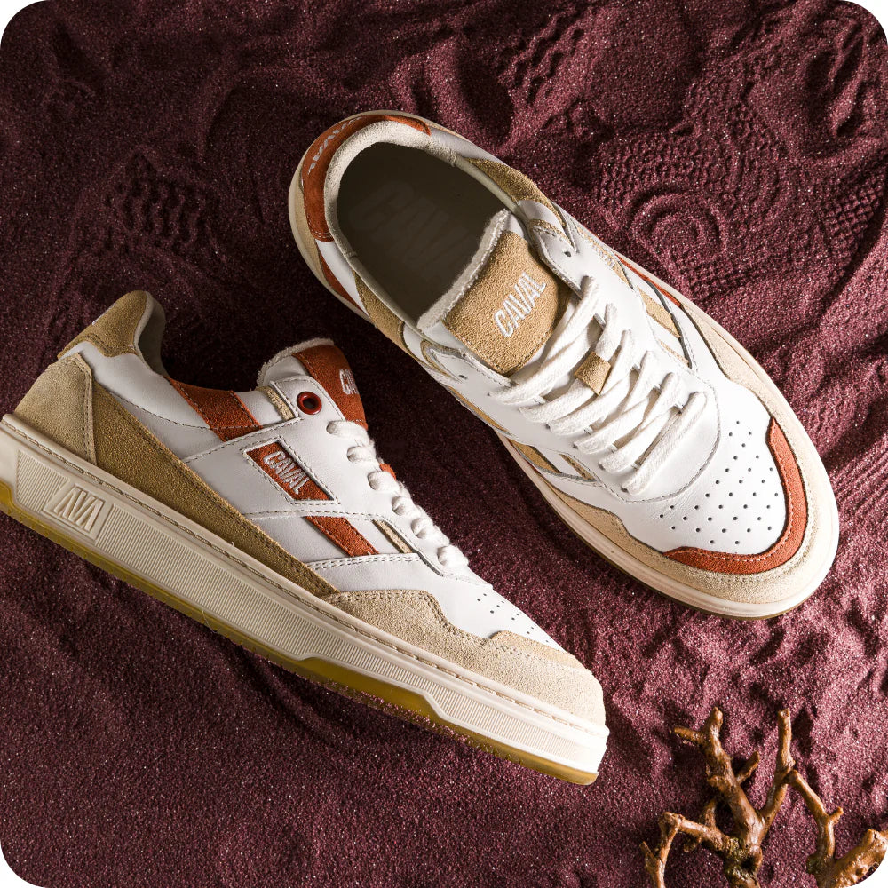 Baskets basses PlayGround Sahara Spice - Cuir