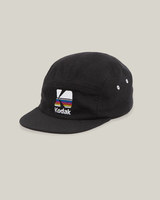 Casquette Kodak 5 Panel Cap Black – Style rétro et écoresponsable