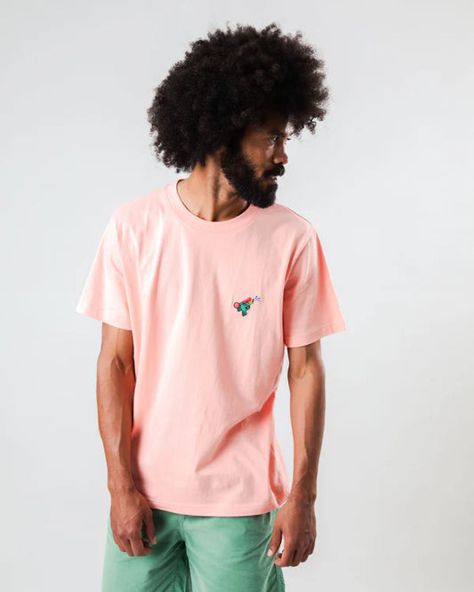 T-shirt Water Gun Rose – Coton Bio et Design Rafraîchissant