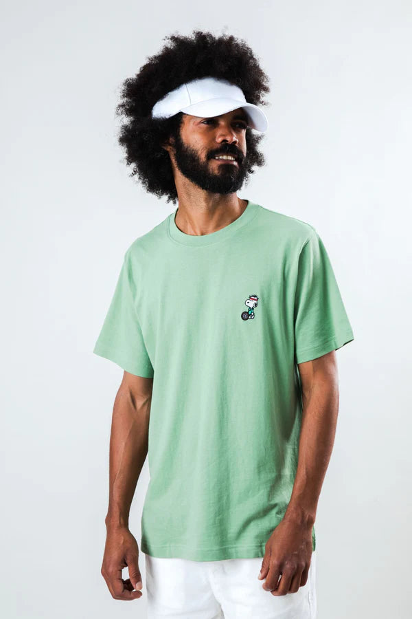 T-shirt Peanuts Tennis Snoopy - L’esprit sport en coton bio