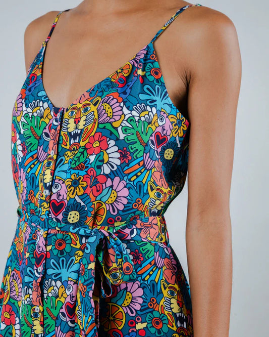 Robe Asis Percales Tutti Frutti Strap – Fraîcheur d’Été à l’État Pur
