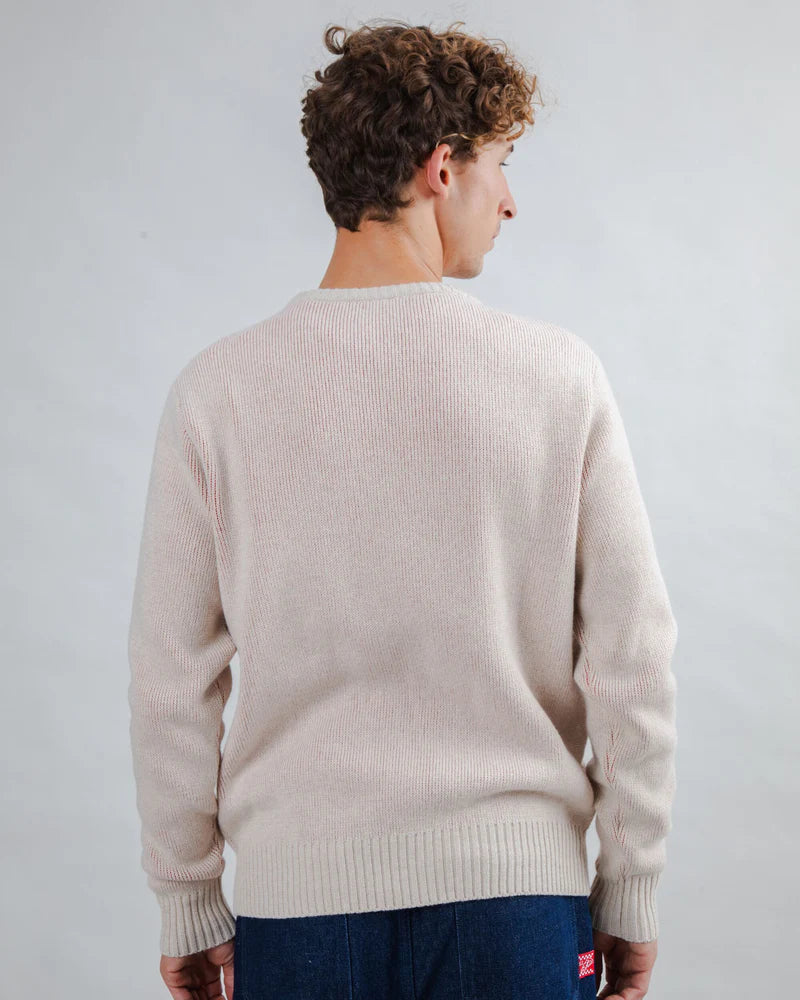 Pull Atari Jacquard – L’icône geek en maille rouge