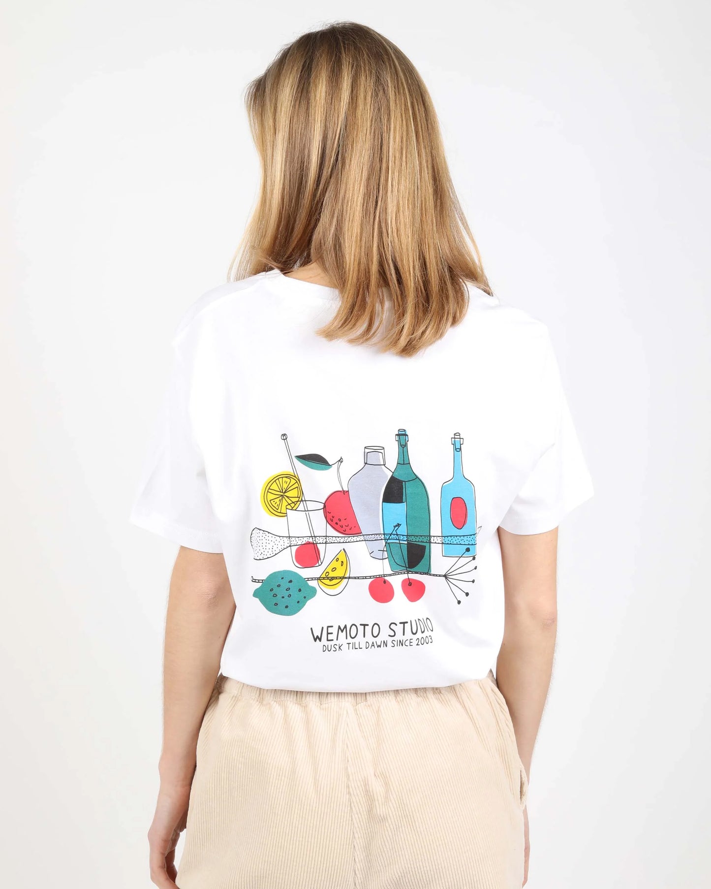 T-Shirt Printed Cocktail - Coton