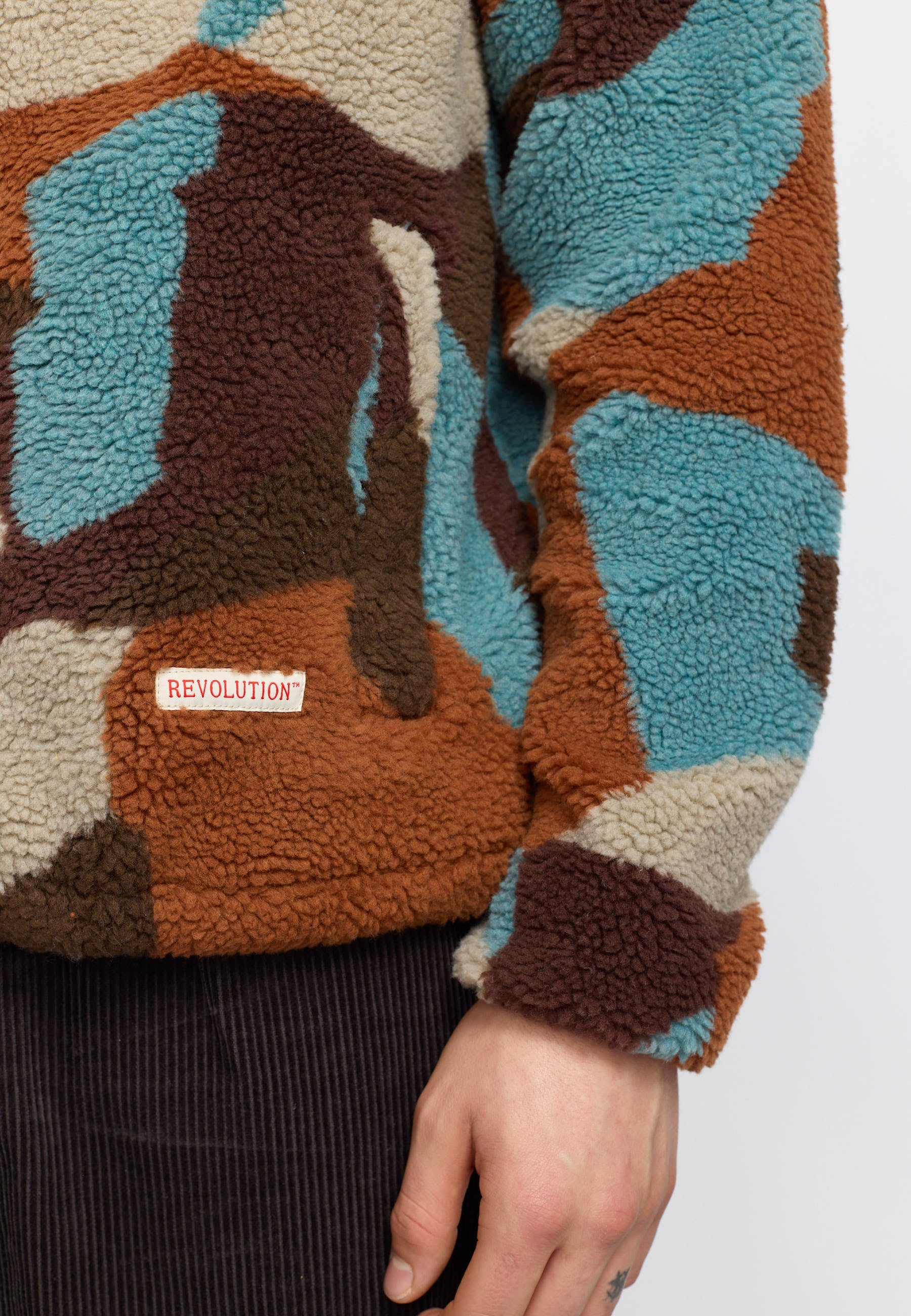 Veste Printed Teddy Jacket – L’overshirt teddy à imprimé rétro