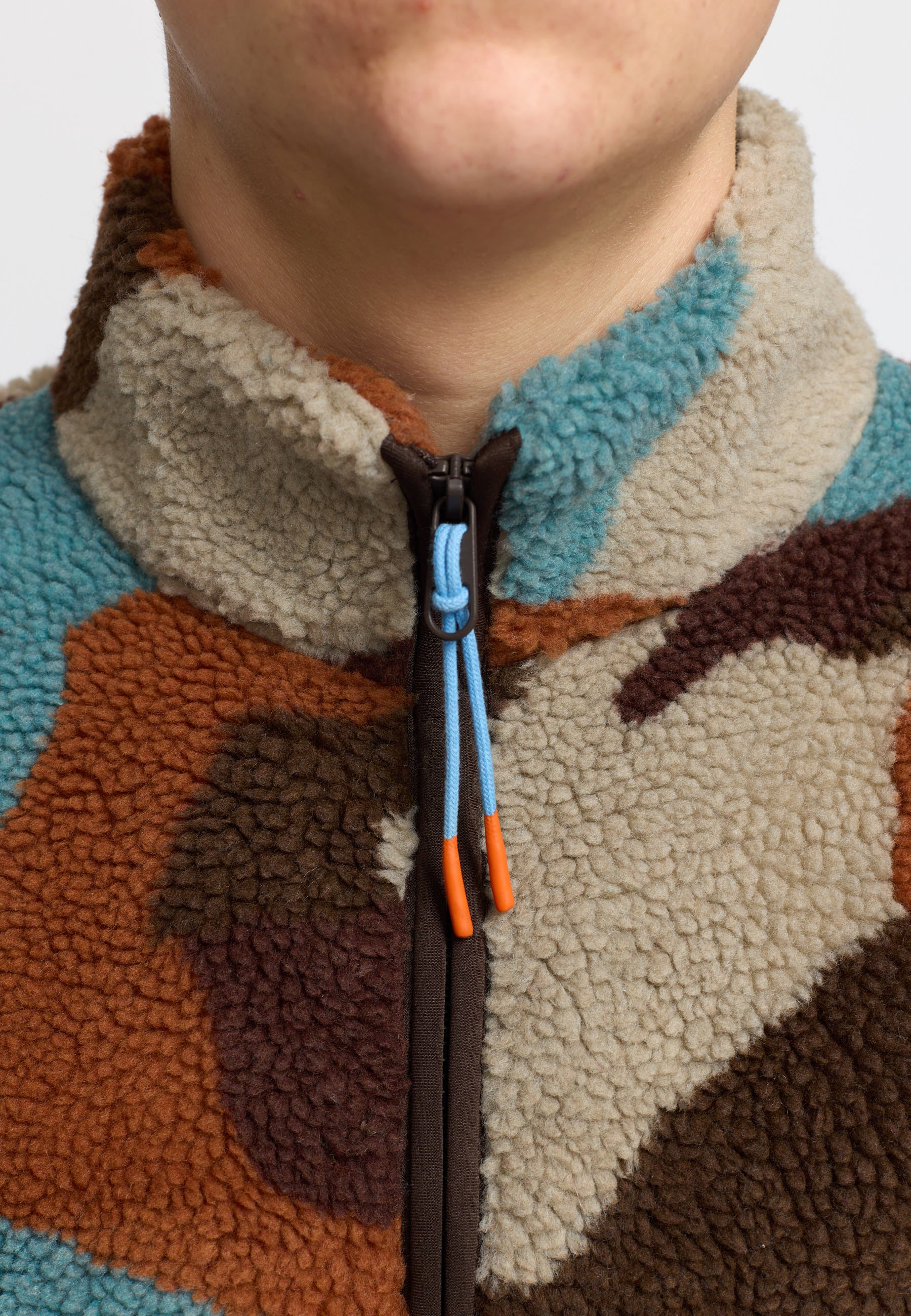 Veste Printed Teddy Jacket – L’overshirt teddy à imprimé rétro