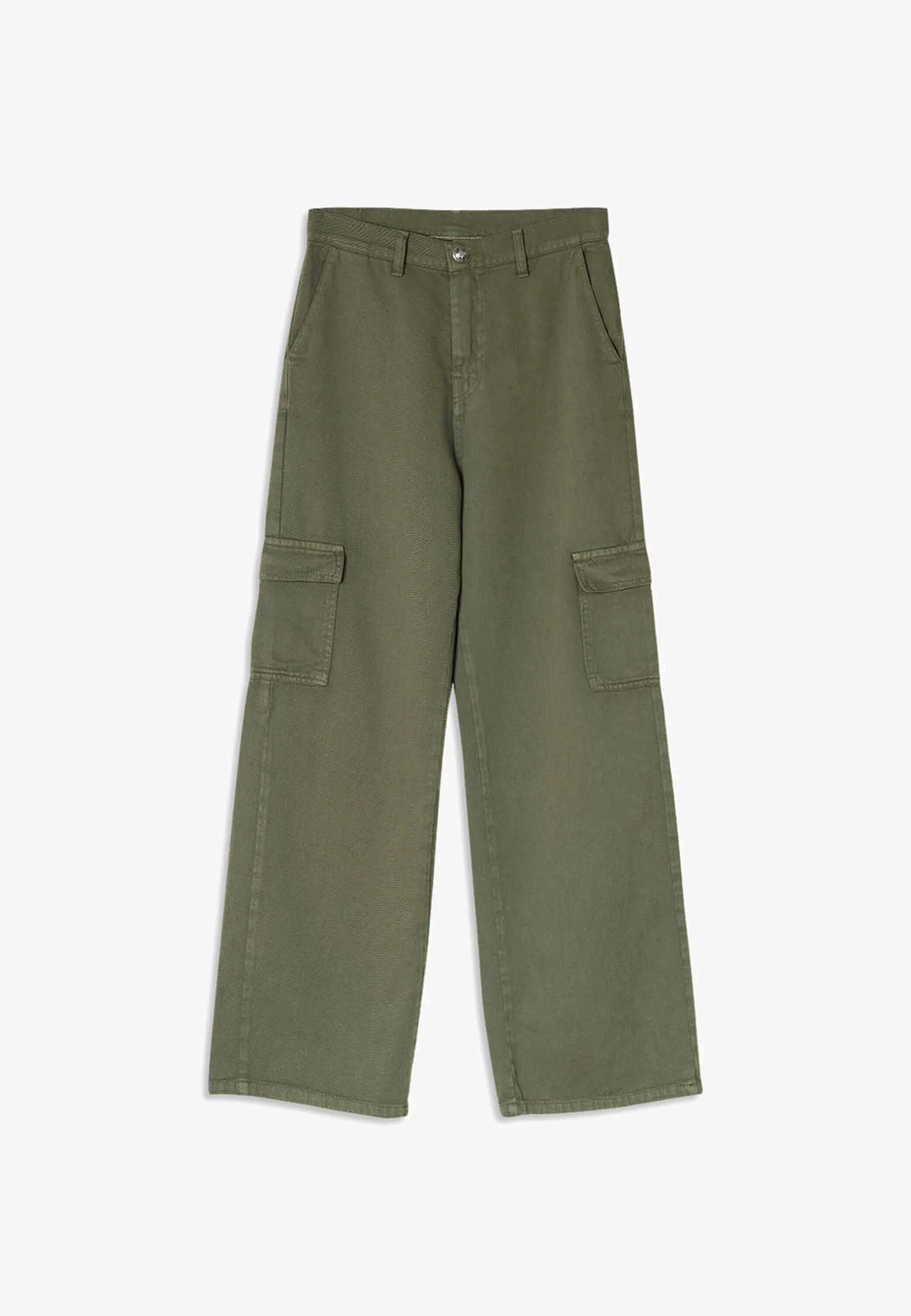 Pantalon Cargo Wide Leg - Coton