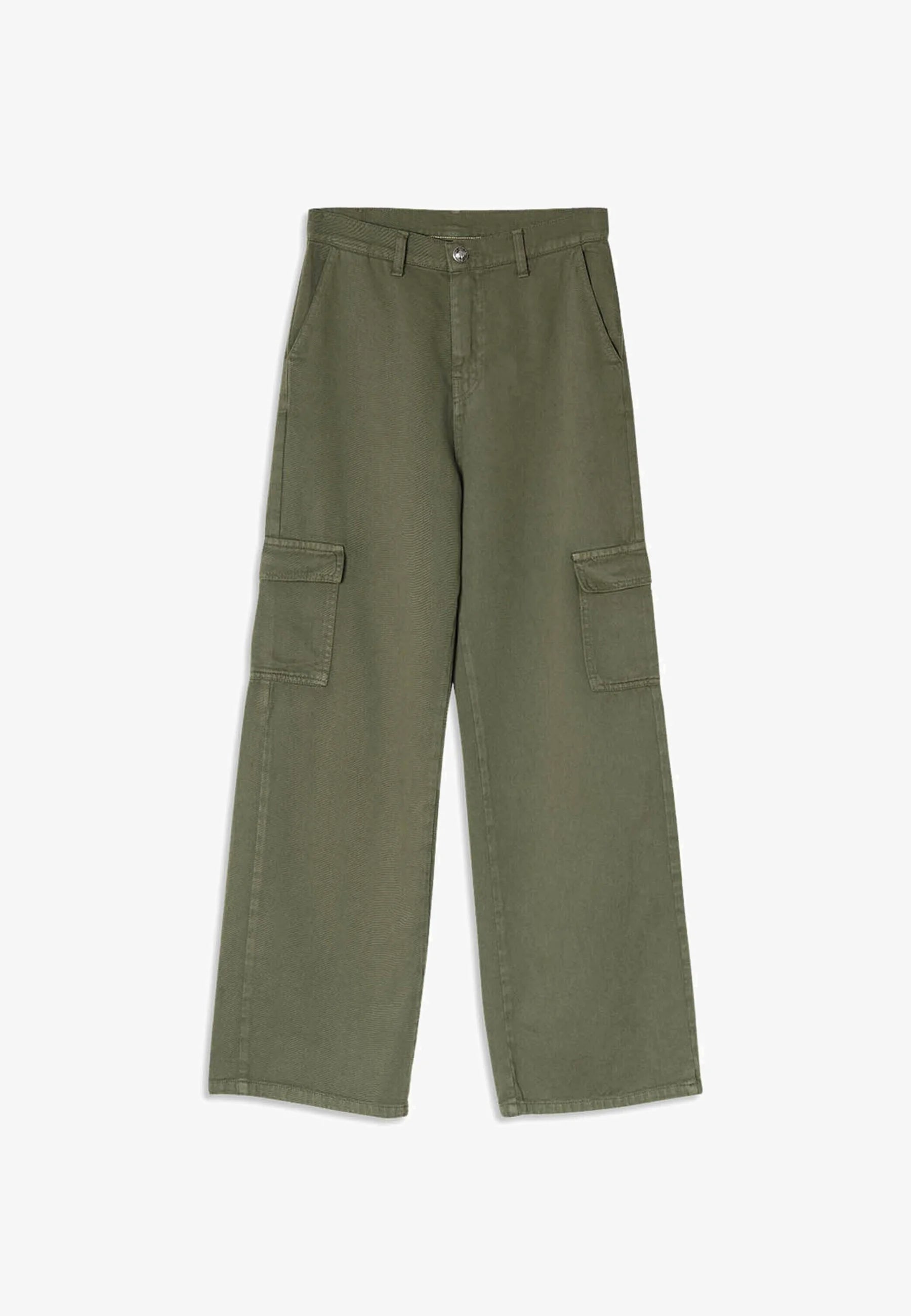 Pantalon Cargo Wide Leg - Coton