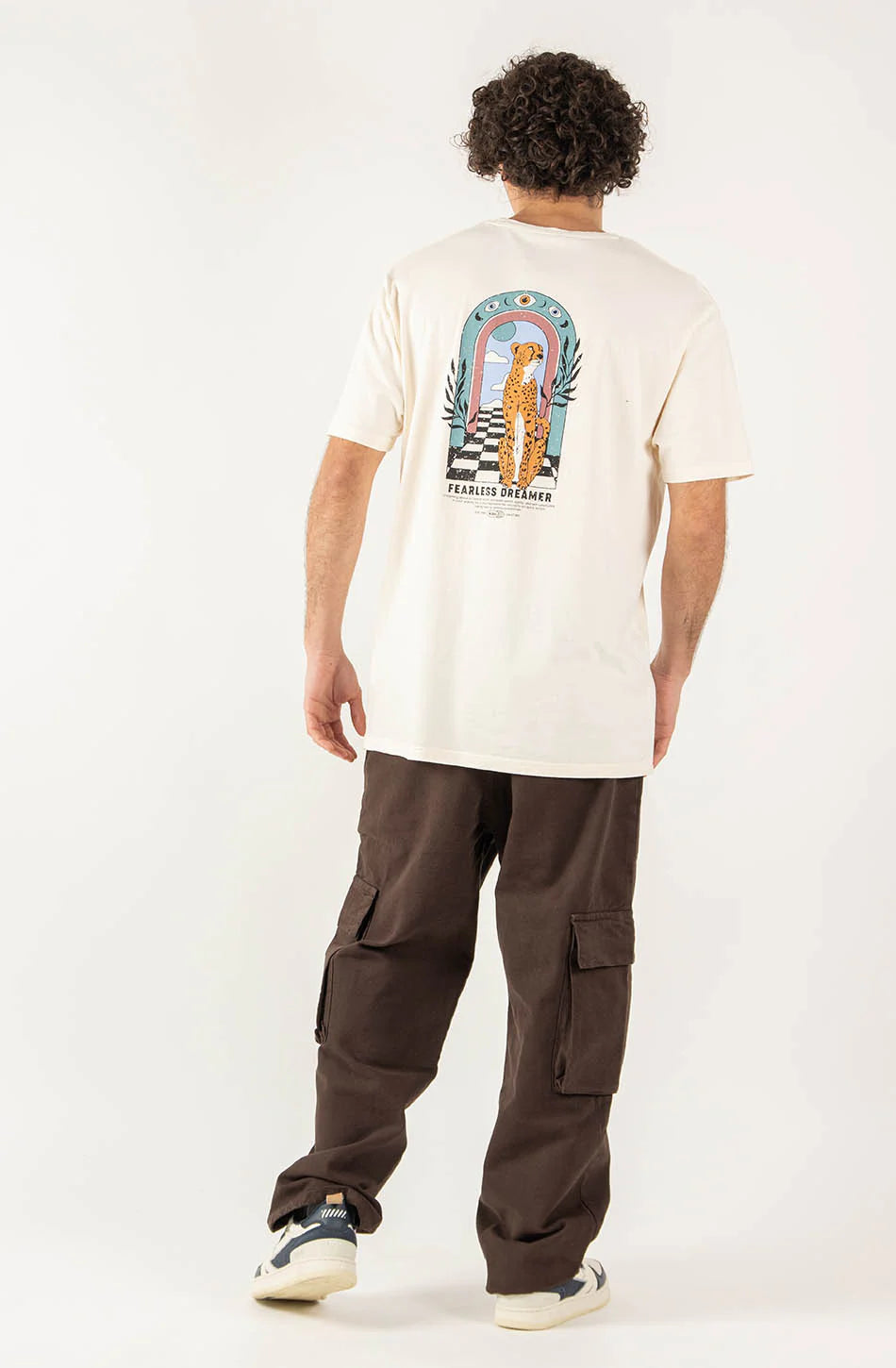 T-Shirt Washed Fearless Dreamer - Coton