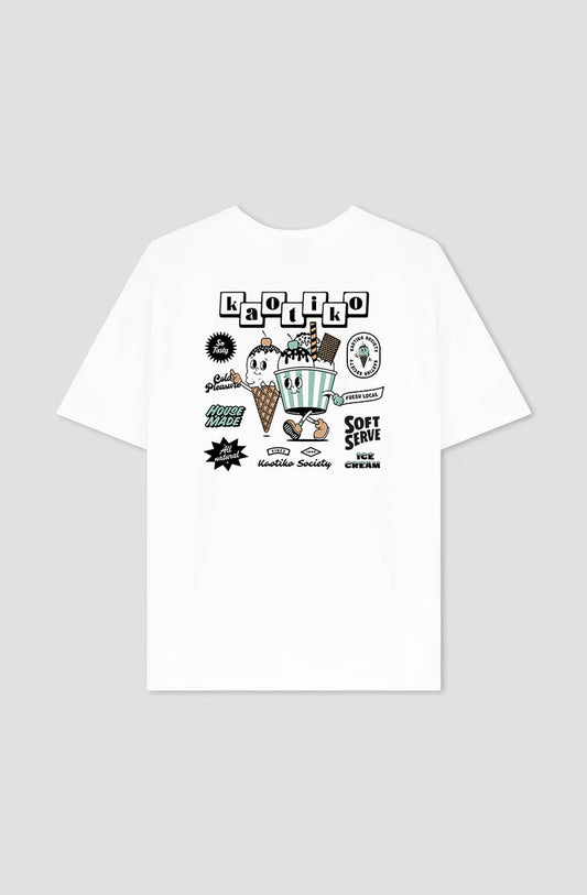 T-shirt Washed Ice Cream – Fraîcheur et Style Éclatant