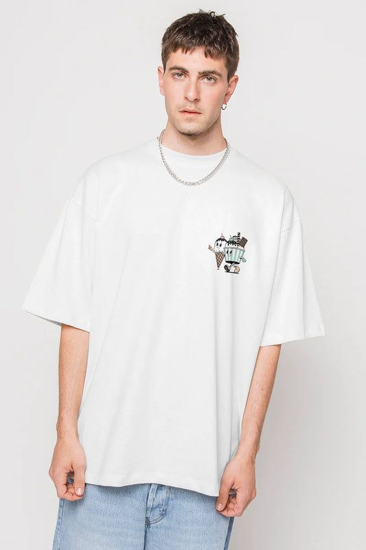 T-shirt Washed Ice Cream – Fraîcheur et Style Éclatant