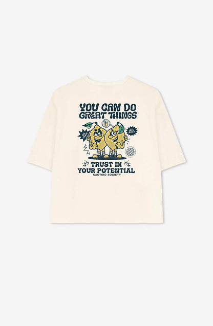 T-shirt en Coton Bio "You Can Do Great Things" - Style et Inspiration