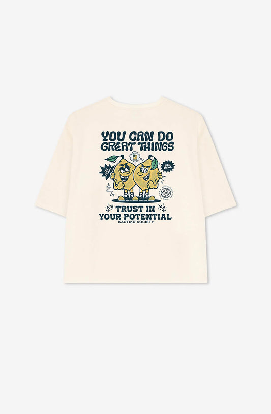 T-shirt en Coton Bio "You Can Do Great Things" - Style et Inspiration