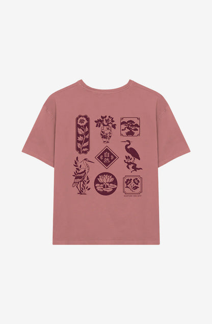 T-shirt Lotus Burgundy – Style Vintage & Authentique
