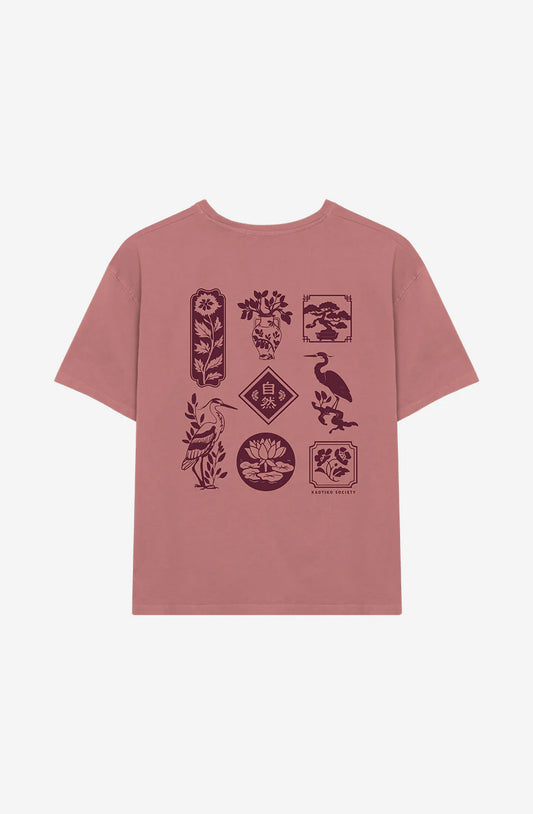 T-shirt Lotus Burgundy – Style Vintage & Authentique