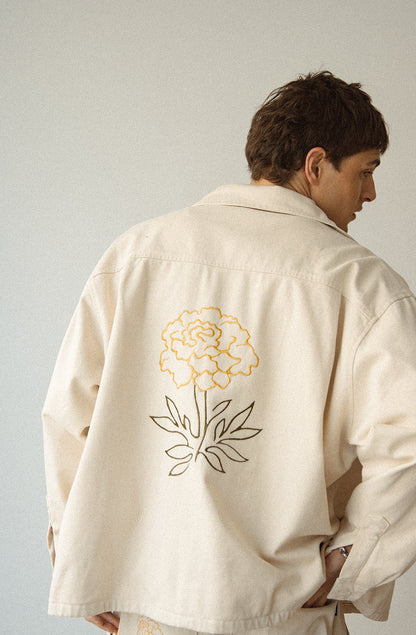 Veste Camélia Ivoire – Élégance Décontractée