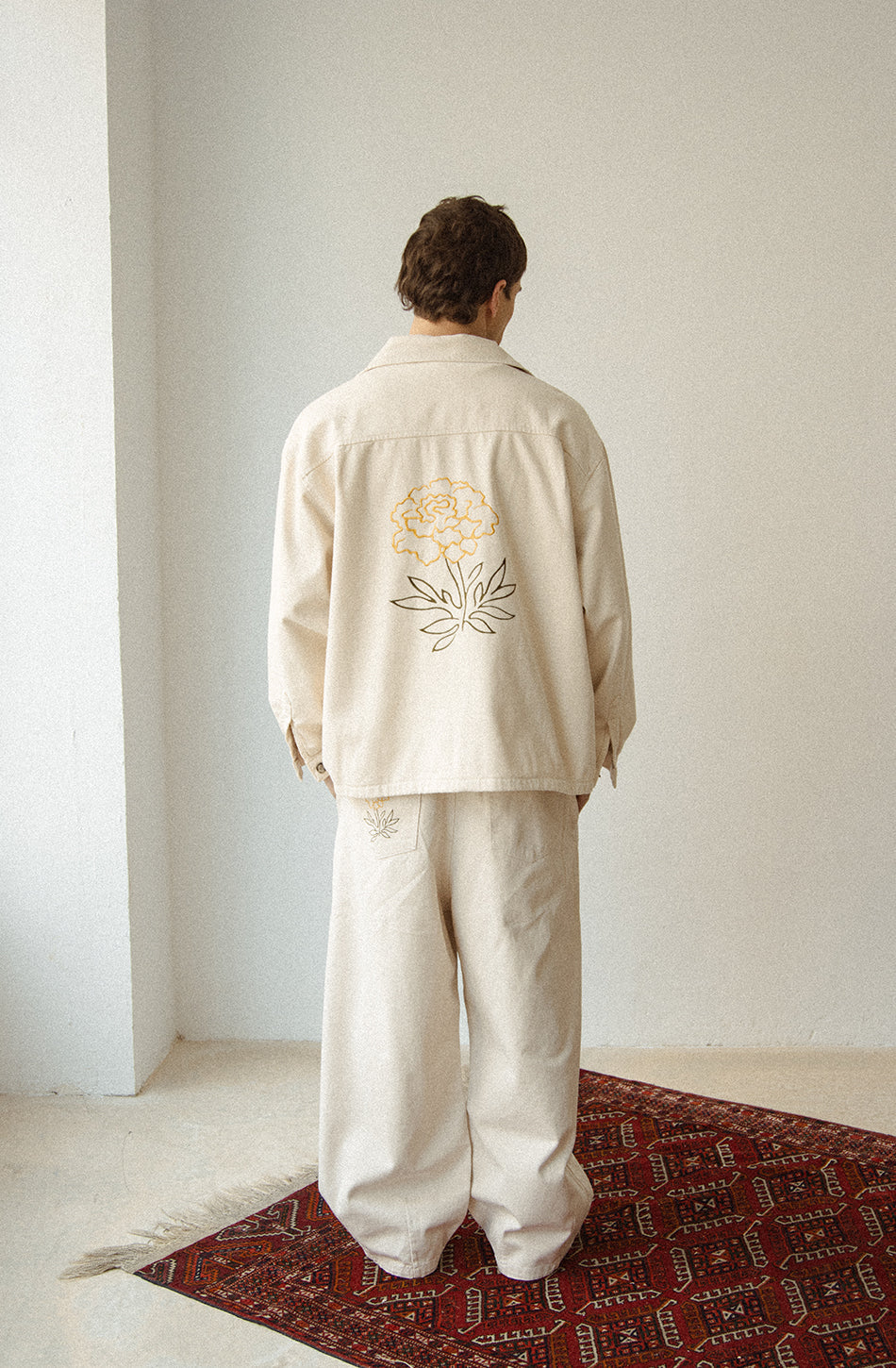 Pantalon Wide Leg Camélia Ivoire – Élégance & Confort