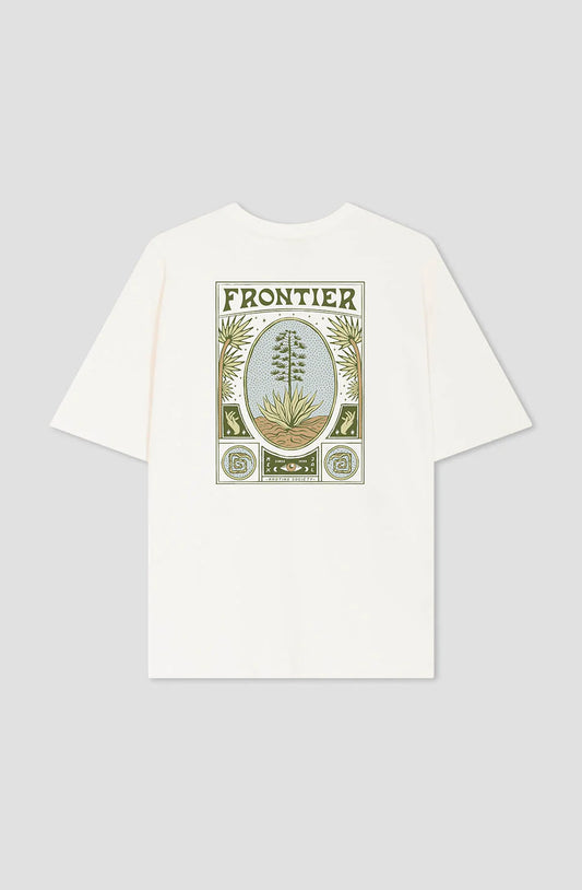 T-shirt Frontier Ivory – Streetwear éthique & tendance