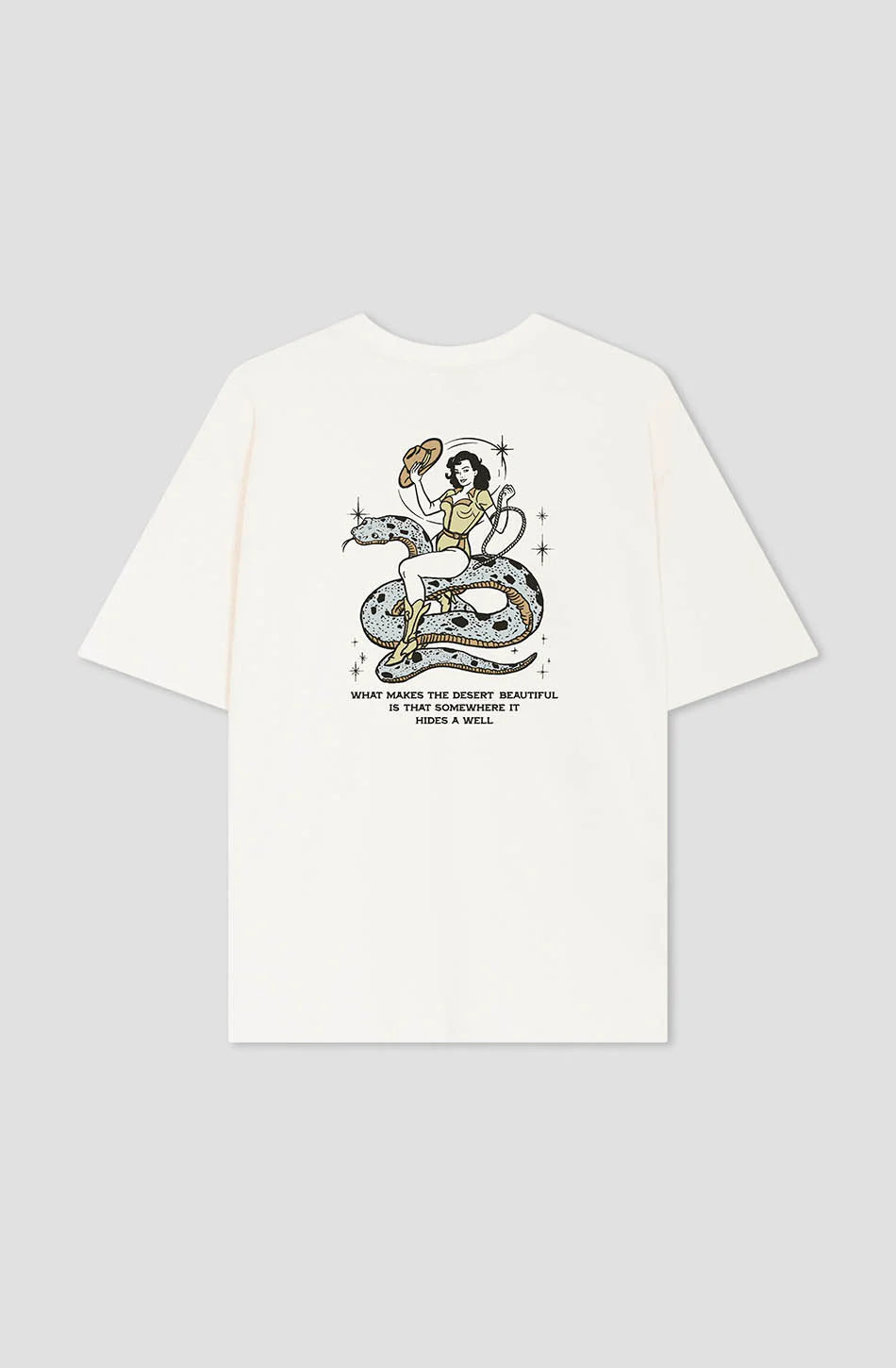 T-shirt Cowgirl Snake Ivory – Style urbain & responsable