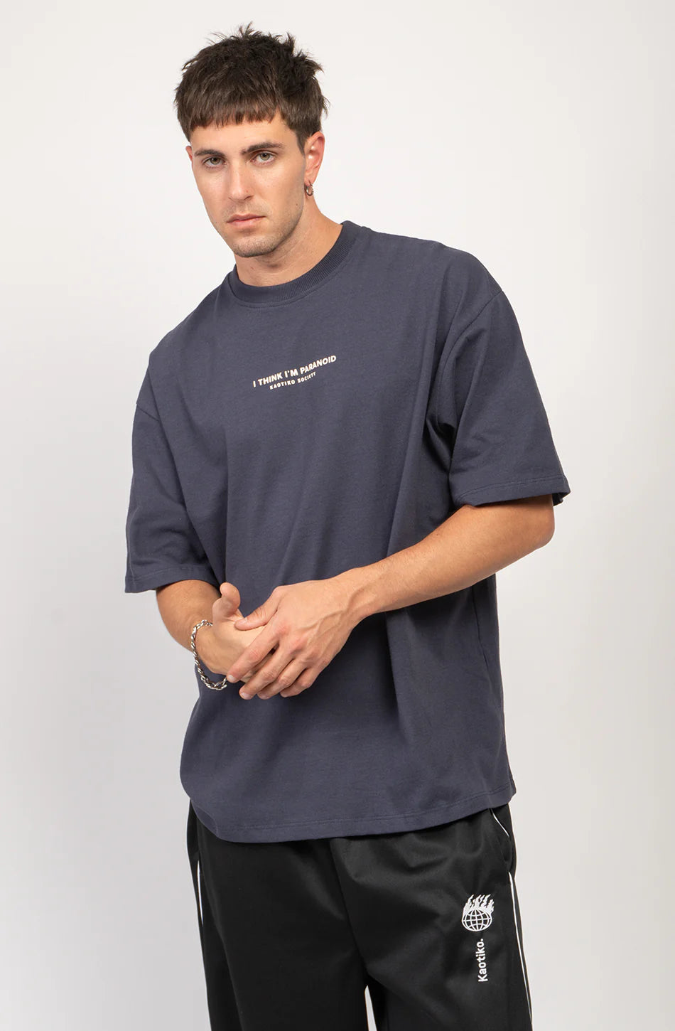 T-shirt I’m Paranoid Blue – Streetwear audacieux & moderne