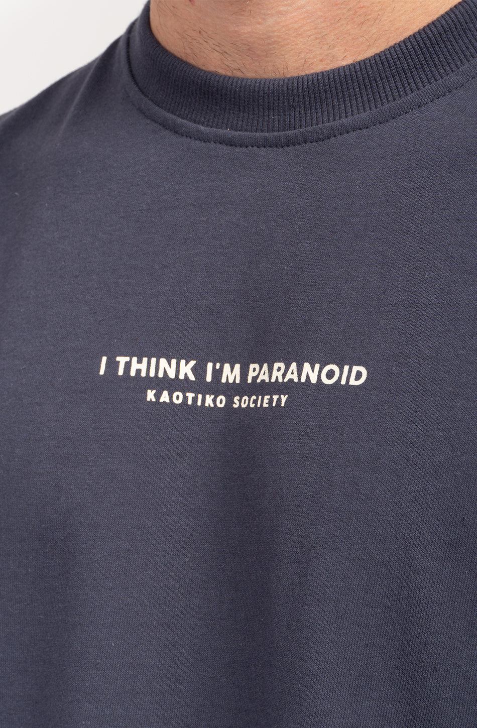 T-shirt I’m Paranoid Blue – Streetwear audacieux & moderne
