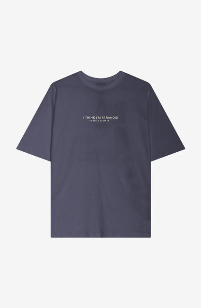 T-shirt I’m Paranoid Blue – Streetwear audacieux & moderne