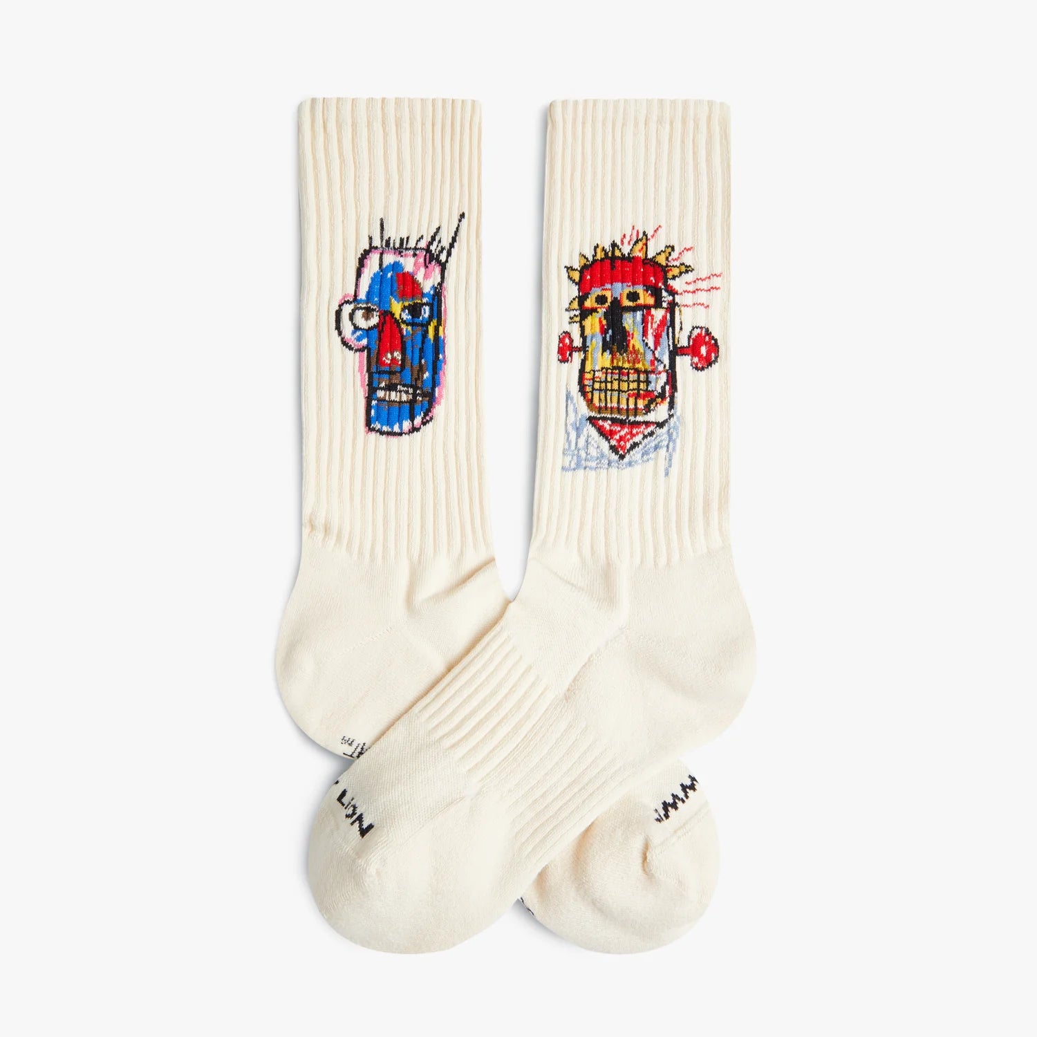 Chaussettes Athletic Basquiat Heads 1982 - Mi-Mollet