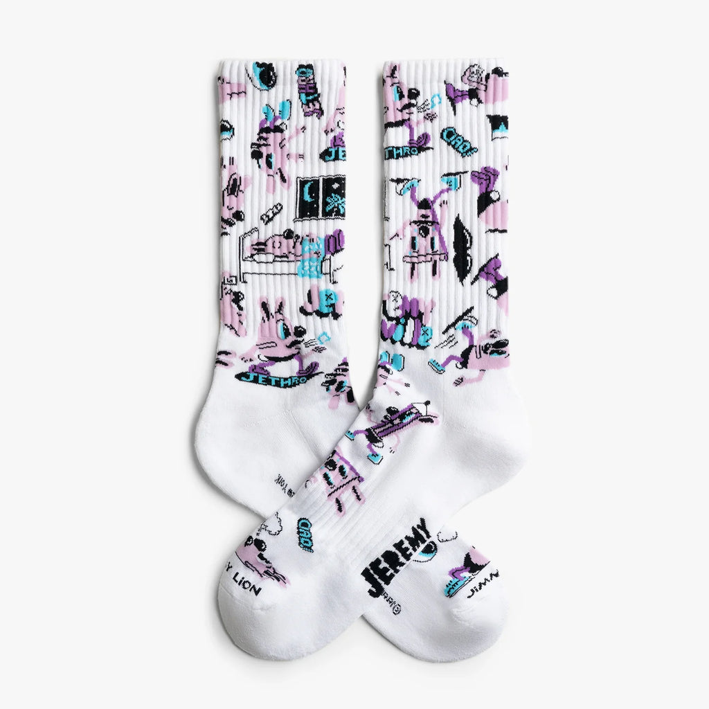 Chaussettes Athletic Jethro Pattern - Mi-Mollet