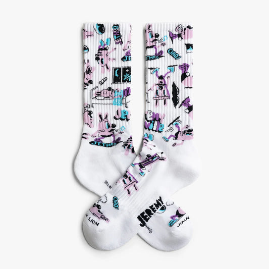 Chaussettes Athletic Jethro Pattern - Mi-Mollet