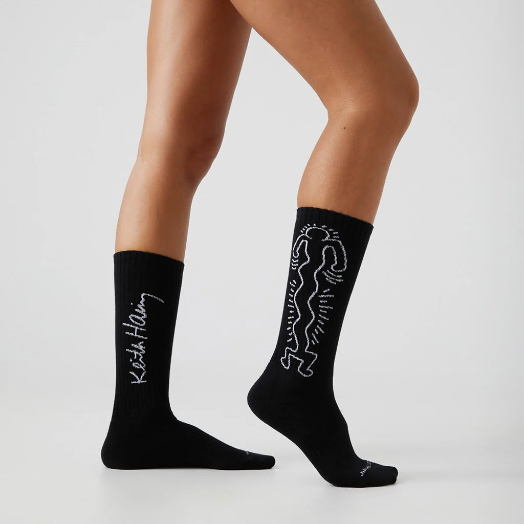 Chaussettes Athletic Keith Haring Dancer - Mi-Mollet