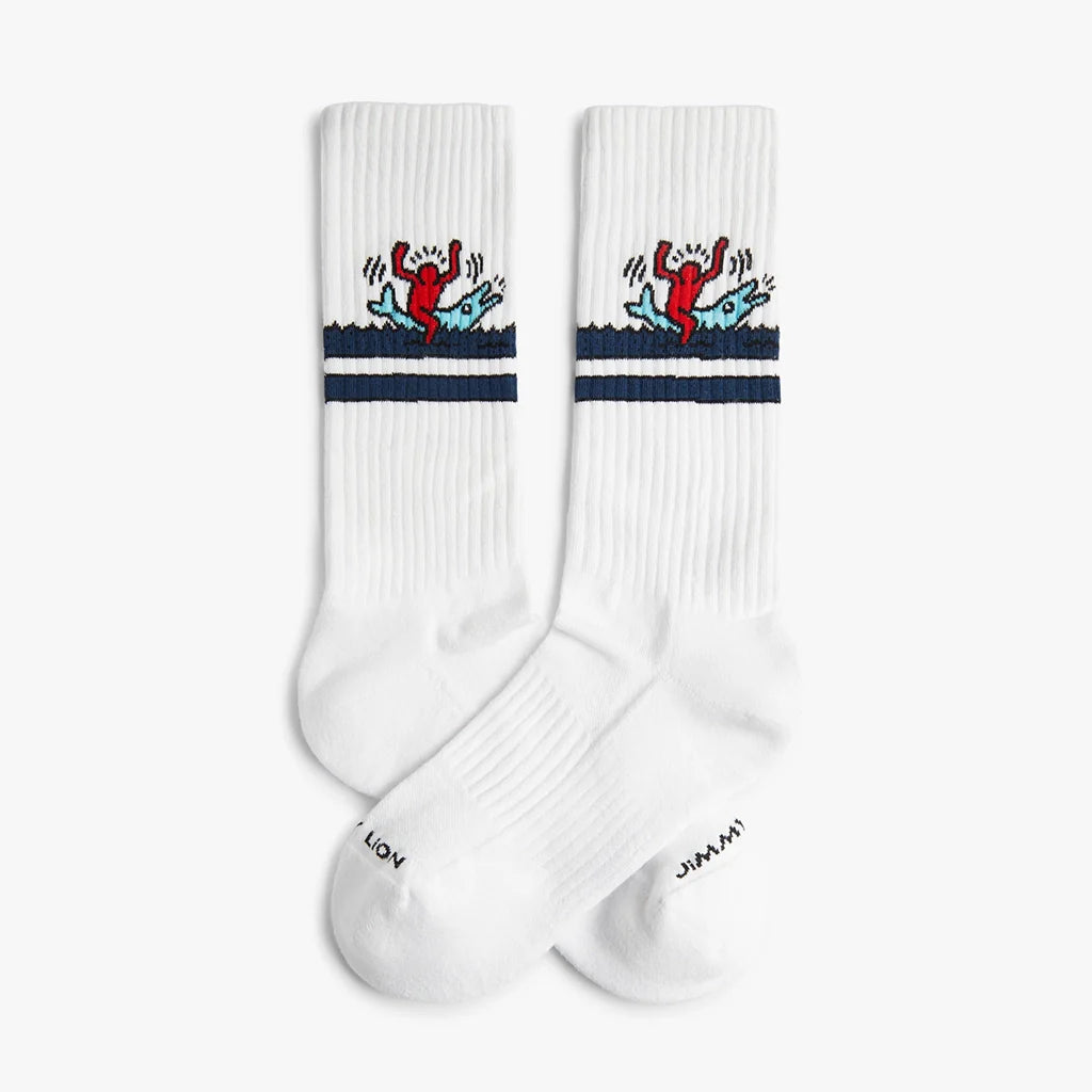 Chaussettes Athletic Keith Haring Dolphin  – L’art Keith Haring sur vos pieds