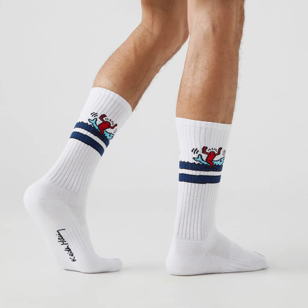 Chaussettes Athletic Keith Haring Dolphin  – L’art Keith Haring sur vos pieds