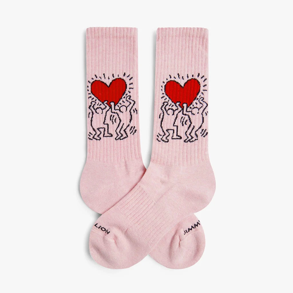 Chaussettes Athletic Keith Haring Heart - Mi-Mollet