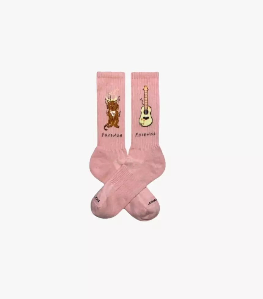 Chaussettes Athletic Friends Cat Rose – L’esprit Friends à vos pieds
