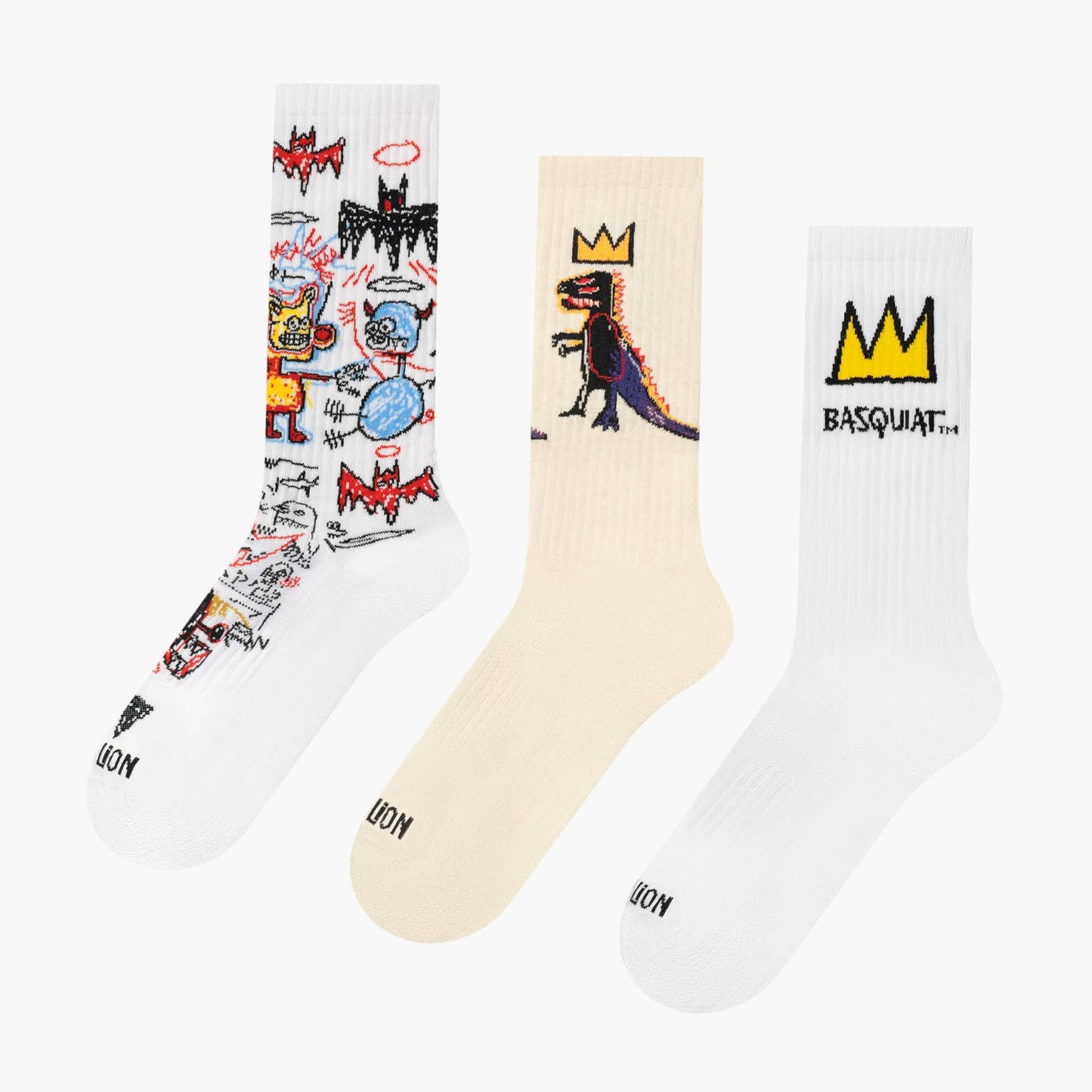 Pack Chaussettes Athletic Basquiat - Mi-Mollet