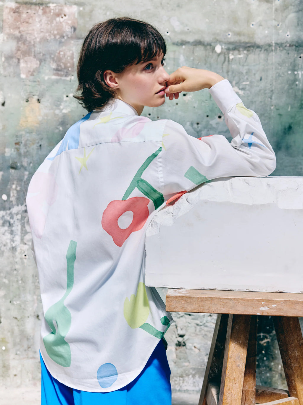 Chemise Unisexe Aquarelle – Élégance Artistique