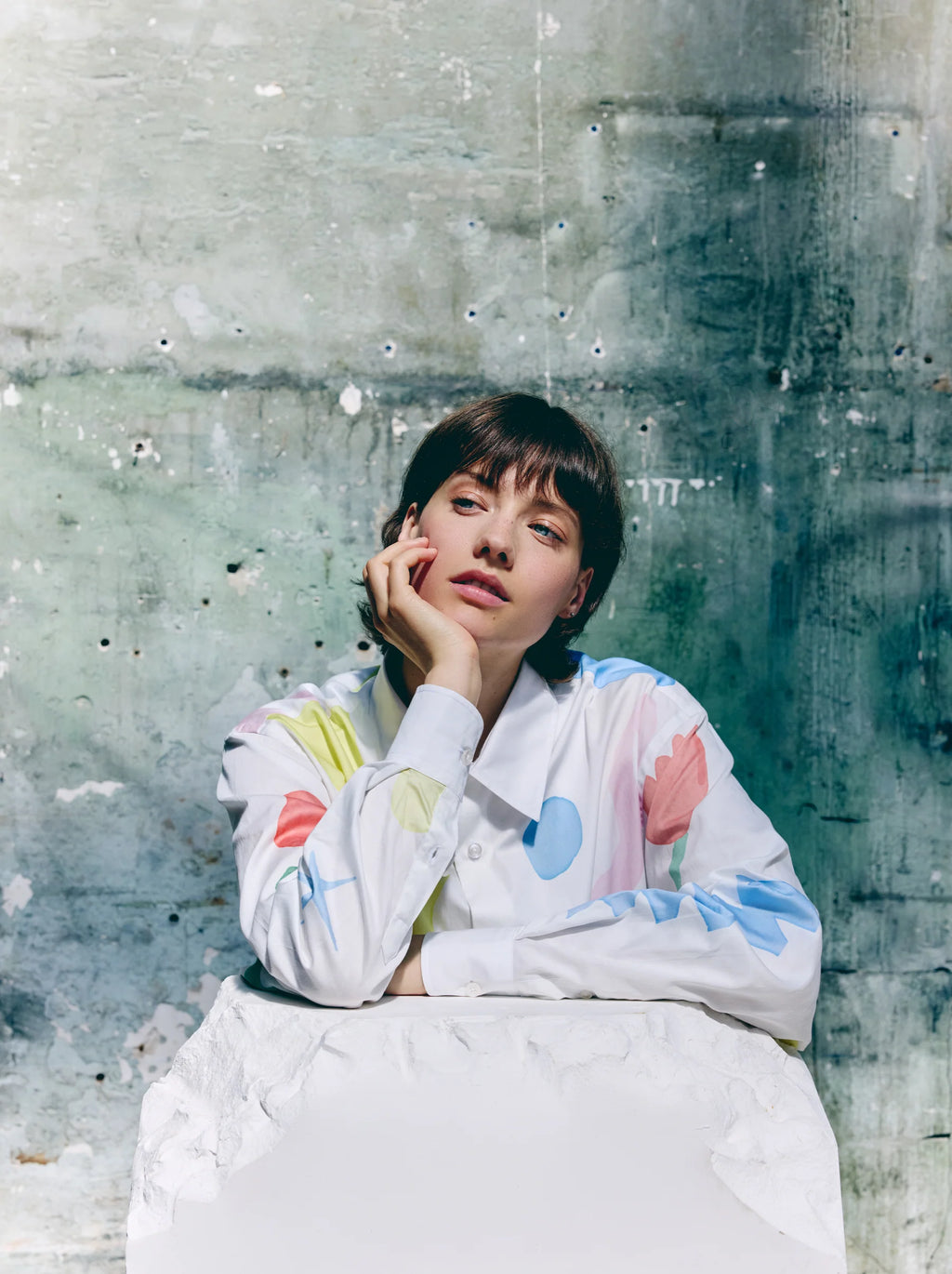 Chemise Unisexe Aquarelle – Élégance Artistique