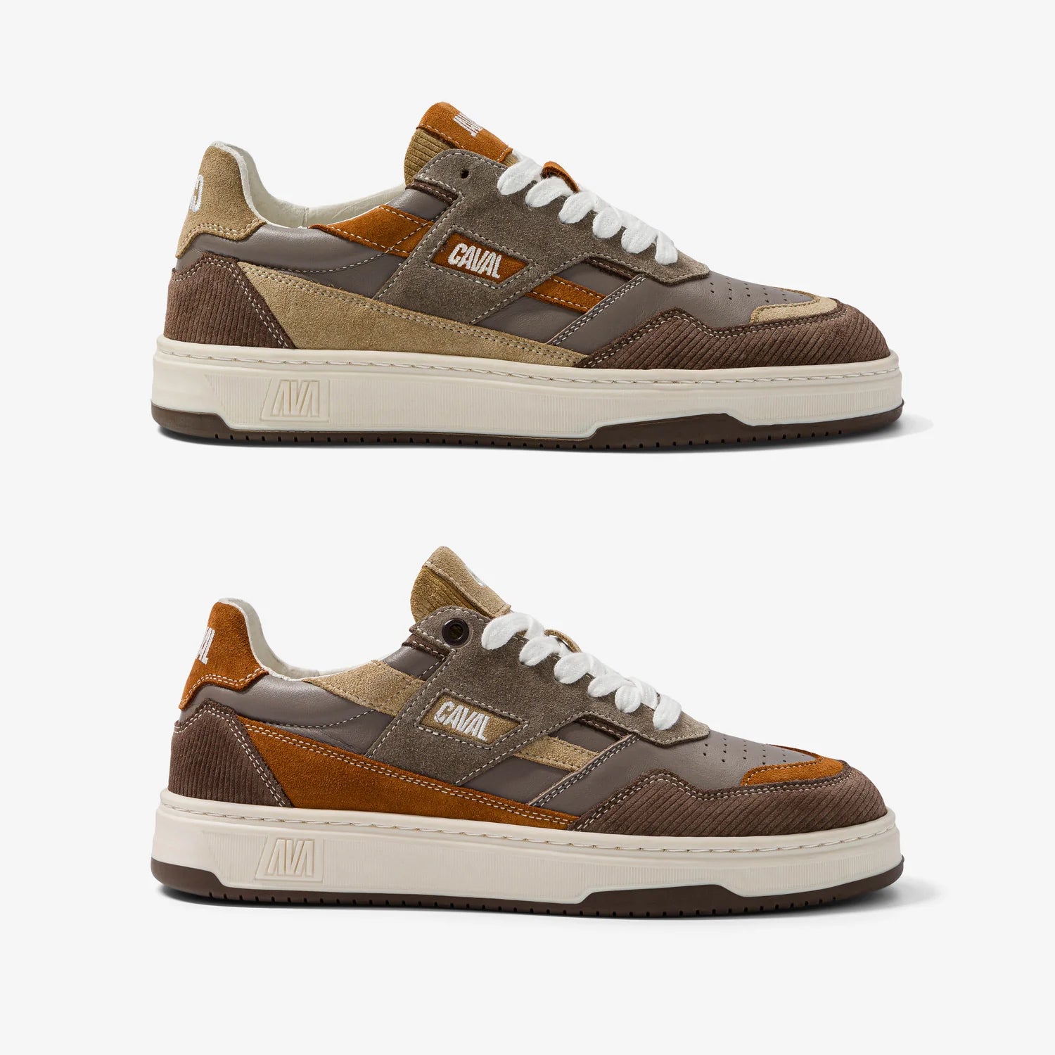 Baskets basses Playground Chestnut Corduroy – Style Rétro et Confort Premium