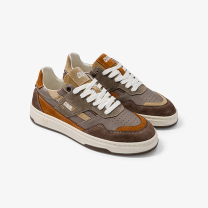 Baskets basses Playground Chestnut Corduroy – Style Rétro et Confort Premium