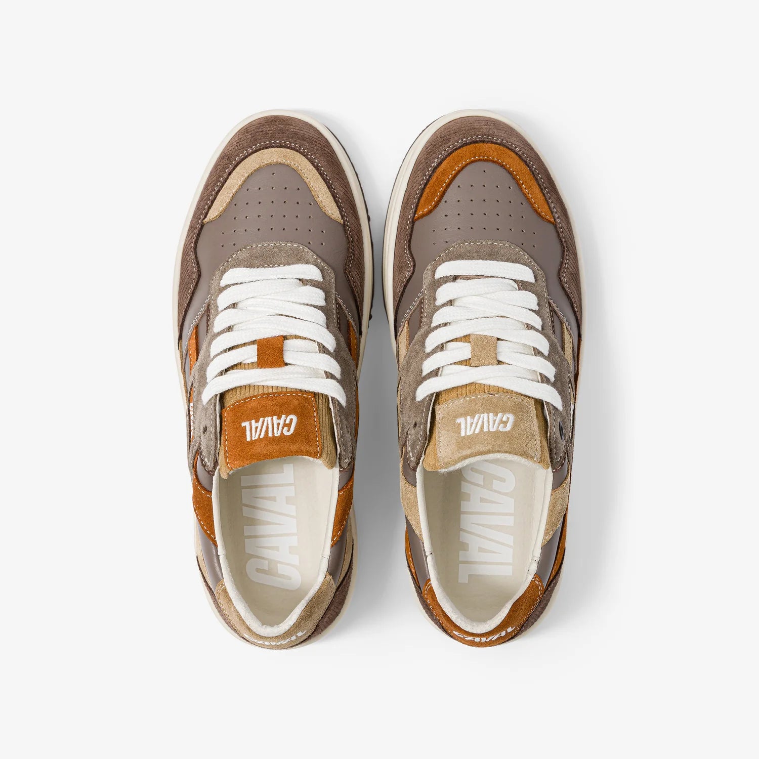 Baskets basses Playground Chestnut Corduroy – Style Rétro et Confort Premium