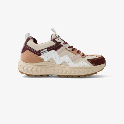 Baskets basses GEN7 Grapes Beige & Wine – Sneakers vegan écoresponsables