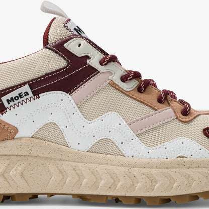 Baskets basses GEN7 Grapes Beige & Wine – Sneakers vegan écoresponsables